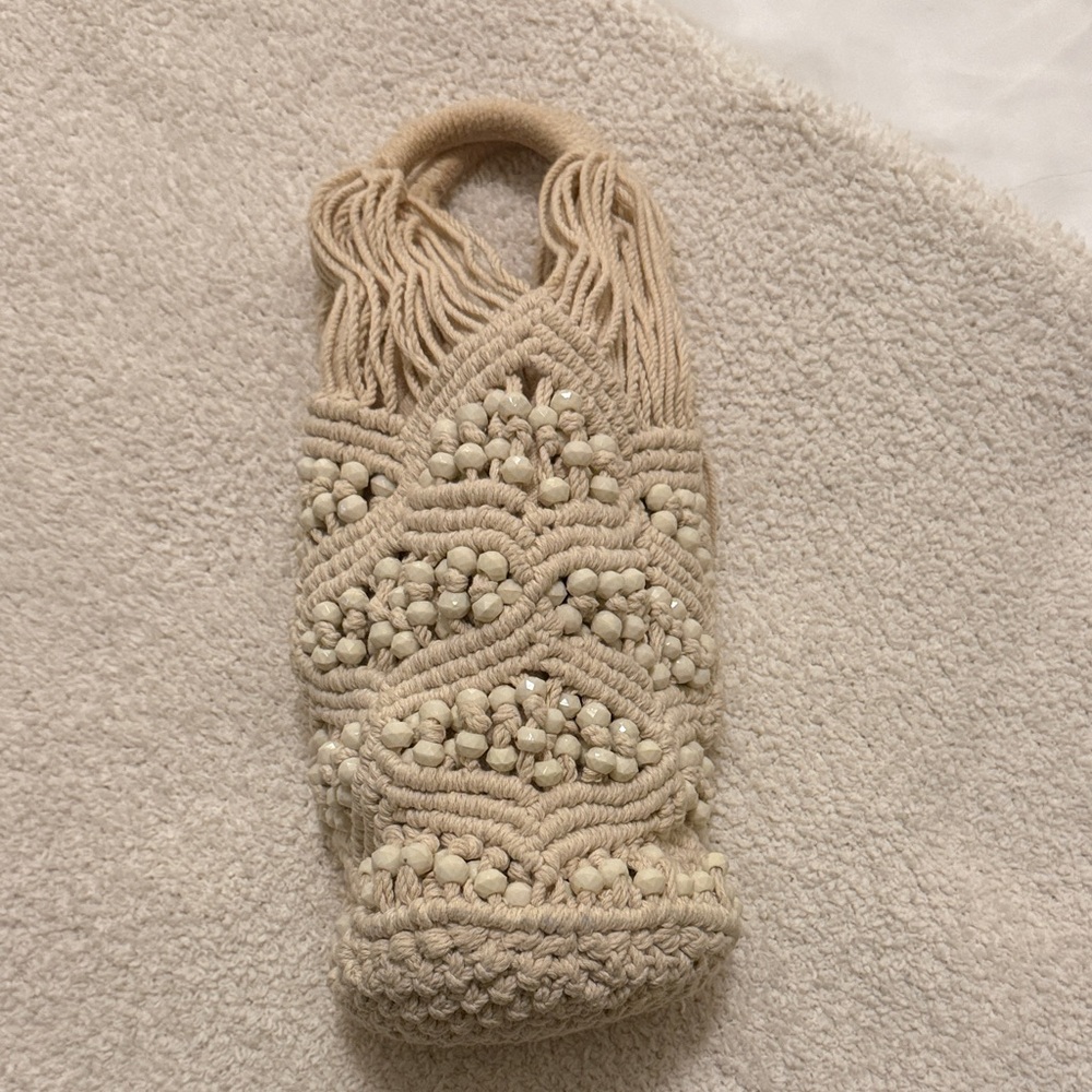 Zara Crochet Beaded Handbag - Picture 2 of 3